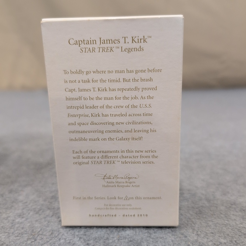 Hallmark Star Trek Captain James T Kirk Christmas Ornament Legends Series‎ 2010 - Picture 2 of 3